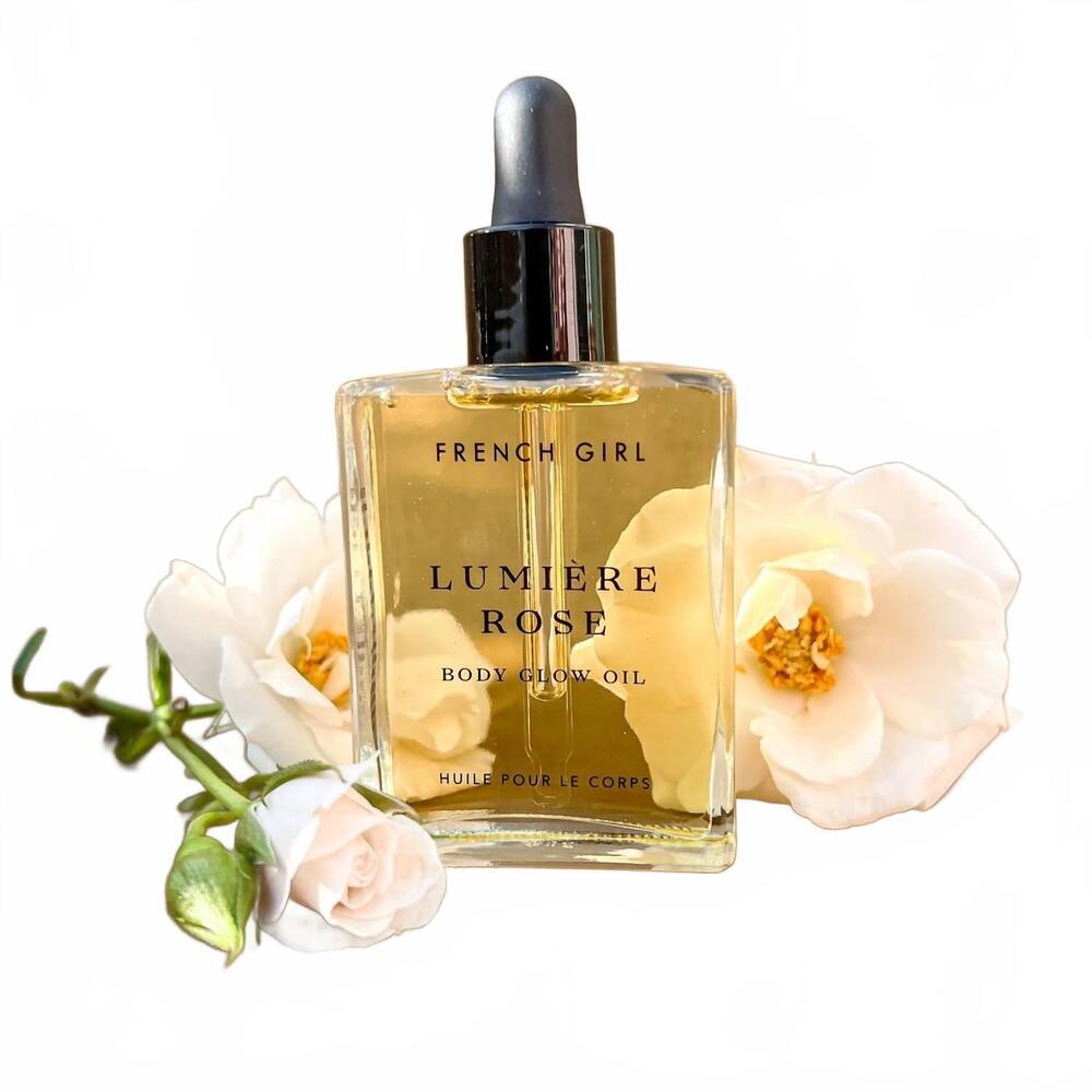 NEW FRENCH GIRL lumière body glow oil in rose